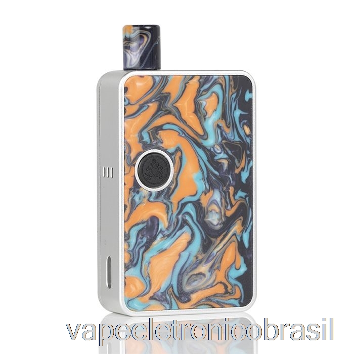 Vape Recarregável Asvape Micro 30w Pod System Resina Azul Laranja